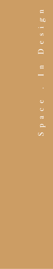 Espacio de color con la frase space in design