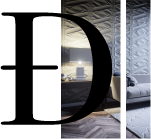 Isotipo junto a una fotografía de una sala